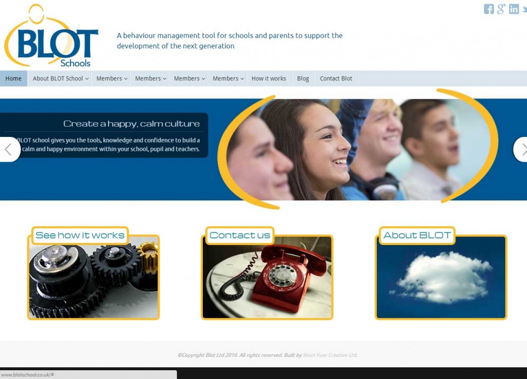 BLOT education - web design