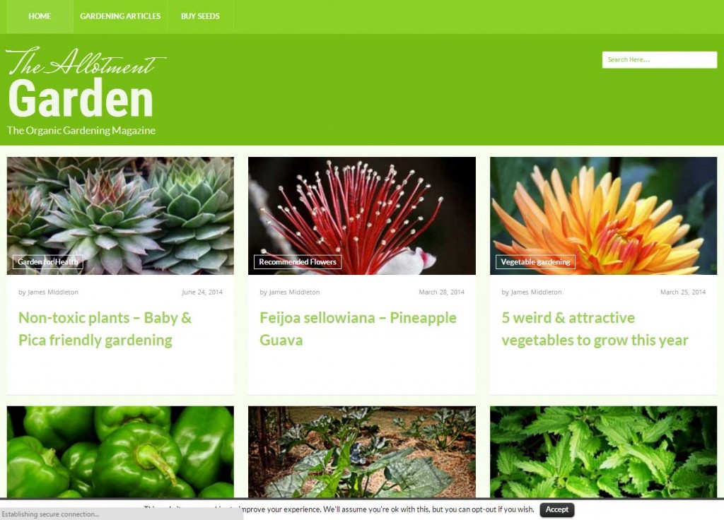 Gardening - web design